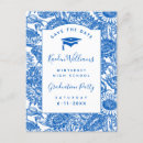 Search for save the date graduation postcards Blue