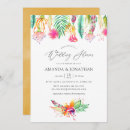 Search for beach shower wedding invitations Watercolor