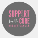Search for breast cancer support stickers Cure