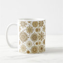 Search for gold snowflake mugs Winter