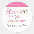 Search for sugar and spice stickers Cupcake