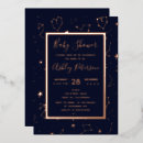 Recherche de constellation invitations Bleu marine