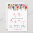 Search for pink blue flowers baby shower invitations Tropical