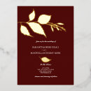 Search for burgundy and gold wedding invitations Maroon