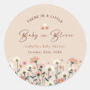Search for chic baby shower stickers Script calligraphy