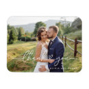 Search for magnet wedding thank you cards Newlyweds