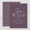 Search for purple wedding save the dates Script