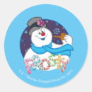Search for cartoon candy cane stickers Frosty the snowman