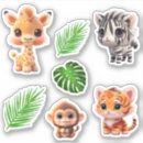 Search for kissing monkey stickers Jungle