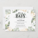 Search for palm leaves baby shower invitations Safari