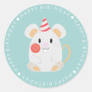 Search for cute mouse stickers Happy birthday