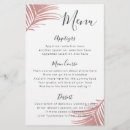 Recherche de feuille de palmier mariage menus Simple