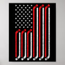 Recherche de bâtons de hockey posters Drapeau