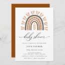 Search for earthy baby shower invitations Rainbow