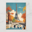 Search for vintage autumn painting postcards France