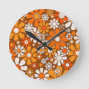 Recherche de motif floral horloges Rétro