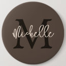 Search for brown monogram buttons Minimalist