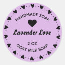 Search for lavender soap stickers Rustic