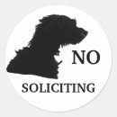 Search for no soliciting stickers Warning