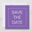 Search for purple wedding save the dates Typography