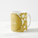 Search for cream gold mugs Floral