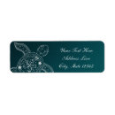 Search for sea turtle return address labels Elegant