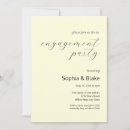 Search for pastel engagement party invitations Minimalist