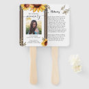 Search for funeral hand fans Celebration of life