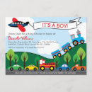 Search for transportation baby shower invitations Cars