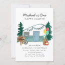 Search for camping birthday invitations Watercolor