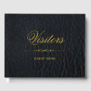 Search for leather guest books Black