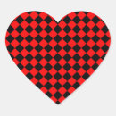 Search for red heart pattern stickers Modern