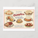Recherche de feu de camp cartes postales Marshmallow