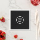 Search for branded napkins Black