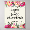 Search for happy retirement signs Floral
