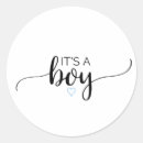 Search for boys black blue baby shower stickers It's a boy