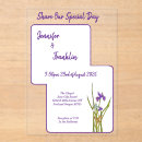 Search for purple iris wedding invitations Simple