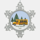 Search for school bus ornaments Teacher