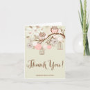 Recherche de hibou vintage vœux cartes Fleurs