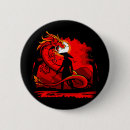 Recherche de dragon japonais badges Rouge