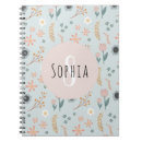 Search for cute pastel notebooks Botanical