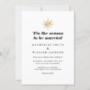 Search for tis the season to be married invitations Modern