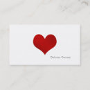 Recherche de heart business cards Tendance