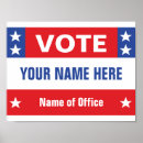 Search for political campaign posters Red white blue