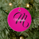 Search for hot pink ornaments Black and white