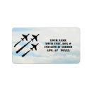 Search for fighter return address labels Jets