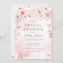 Search for cherry blossom bridal shower invitations Watercolor