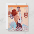 Recherche de masques de théâtre cartes postales Blanc