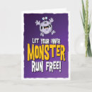 Recherche de monstre vœux cartes D'anniversaire