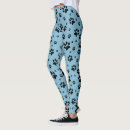 Search for black cat paw prints leggings Dog